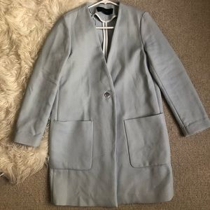 Sky blue Zara coat
